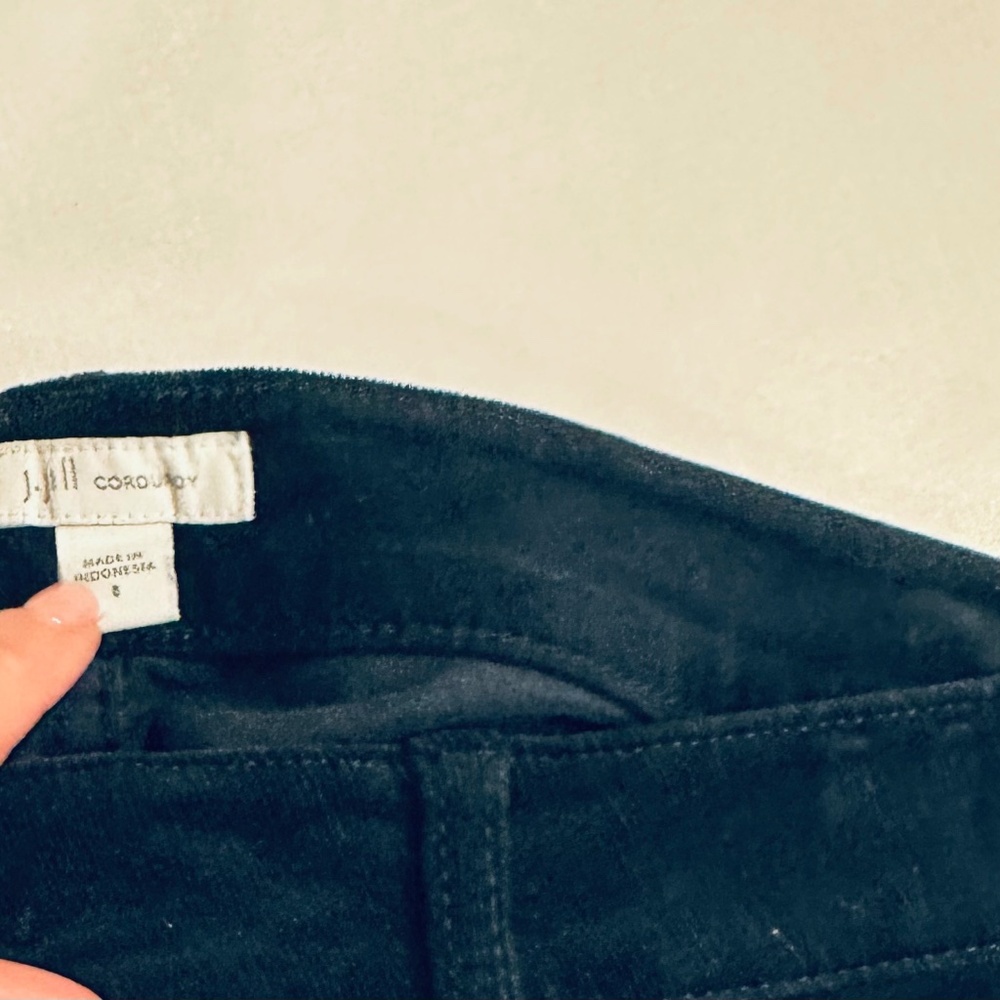 J.Jill Women’s Size 8 Gorgeous Jeweled Color Navy Blue Corduroy Pants - Picture 2 of 4